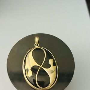 Handmade pure silver pendant